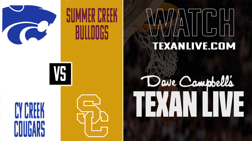 Cy Creek vs Summer Creek – 7:00 PM – 12/9/2025 – Boys Basketball – Live from Summer Creek High School