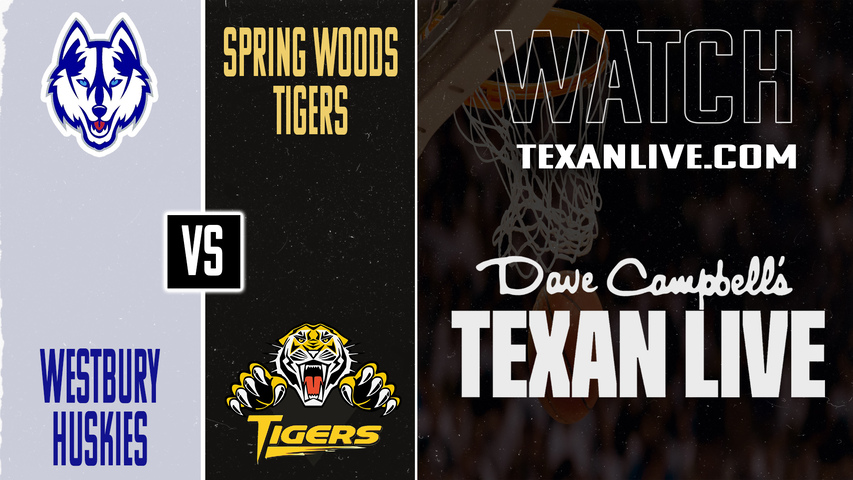 Westbury vs Spring Woods – 7:15 PM – 12/9/2025 – Boys Basketball – Live from Spring Woods High School