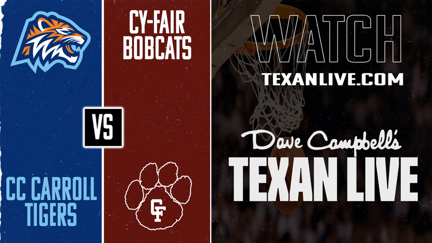 CC Carroll vs Cy-Fair – 5:00PM – 12/11/2025 – Boys Basketball – Live from Cy Park High School (Gym 2) - Cy Hoops Tournament