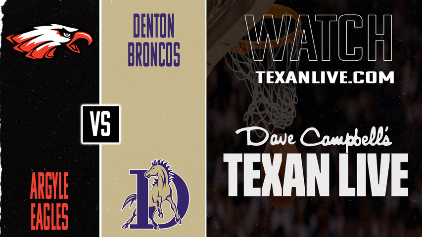Argyle vs Denton – 7:15 PM – 01/09/2026 – Boys Basketball – Live from Denton High School