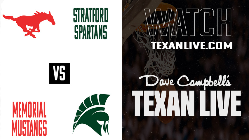 Spring Branch Memorial vs Stratford – 5:30 PM – 01/16/2026 – Boys Basketball – Live from Don Coleman Coliseum
