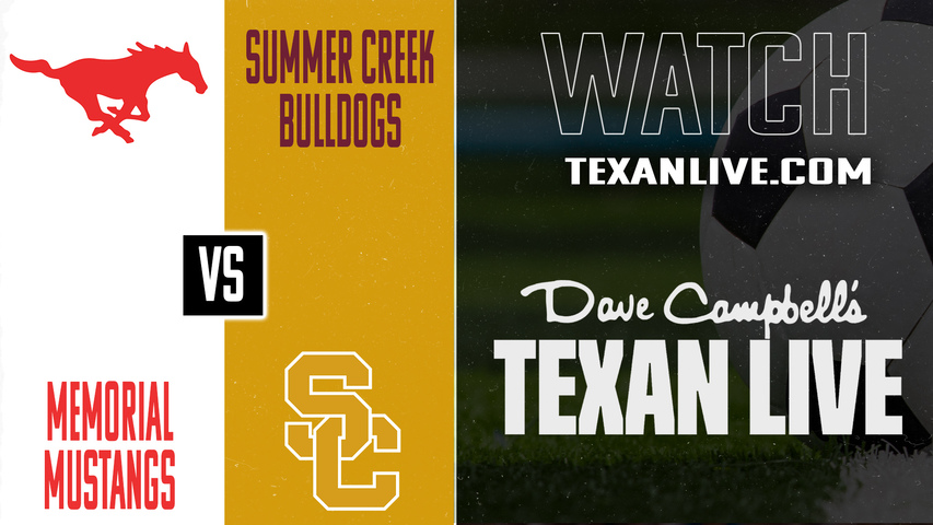 Spring Branch Memorial vs Summer Creek – 7:30 PM – 01/16/2026 – Boys Soccer – Live from Summer Creek High School