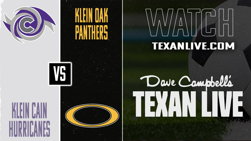 Klein Cain vs Klein Oak – 7:30 PM – 01/16/2026 – Boys Soccer – Live from Klein Oak High School