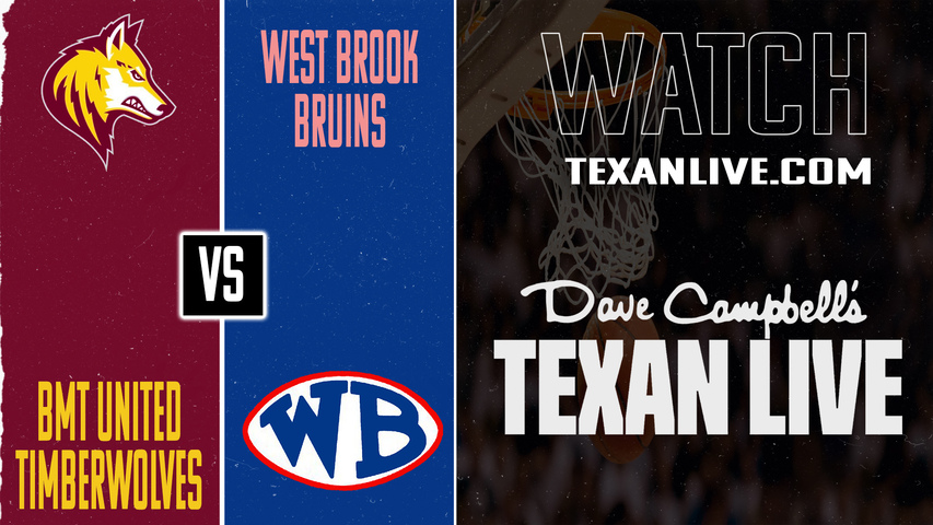 Beaumont United vs West Brook – 7:00 PM – 01/23/2026 – Boys Basketball – Live from West Brook High School
