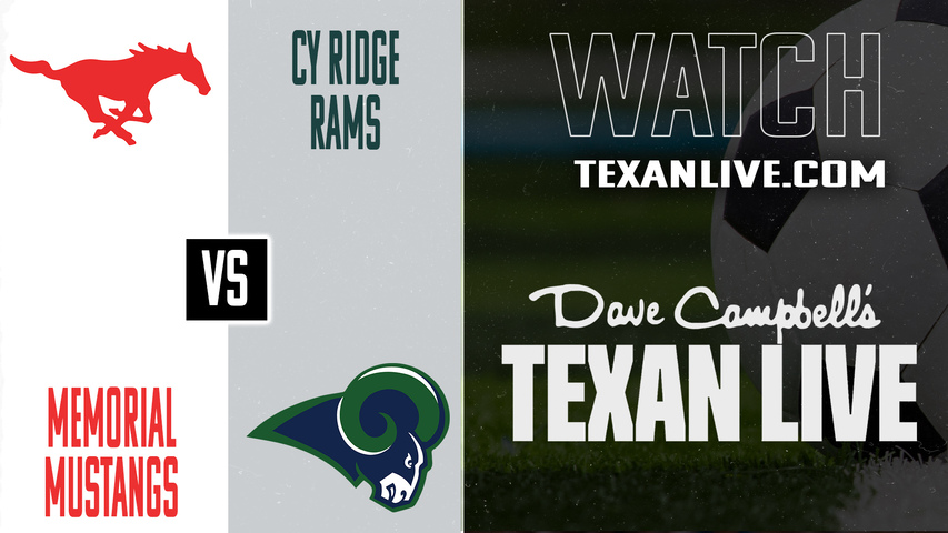 Spring Branch Memorial vs Cy Ridge – 7:30 PM – 01/23/2026 – Boys Soccer – Live from Cy Ridge High School