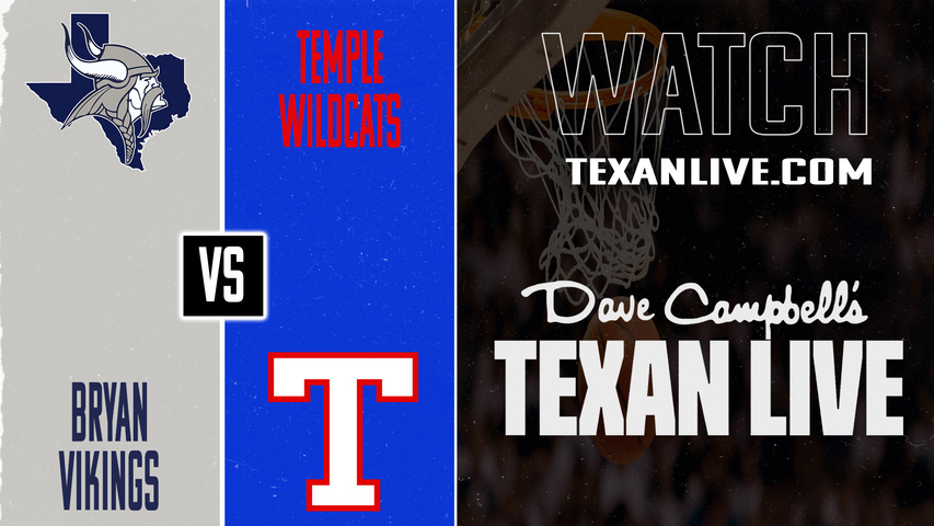 Bryan vs Temple – 7:00 PM – 01/20/2026 – Boys Basketball – Live from Temple High School