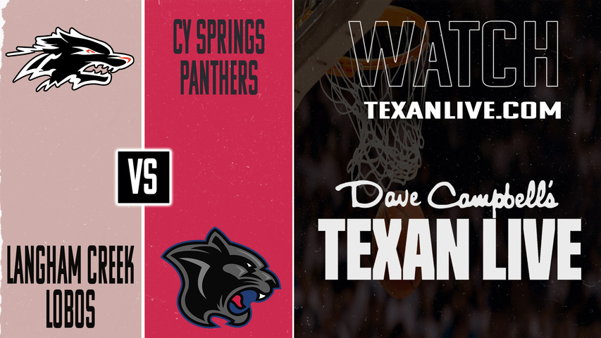 Langham Creek vs Cy Springs – 7:00 PM – 01/27/2026 – Boys Basketball – Live from Cy Springs High School