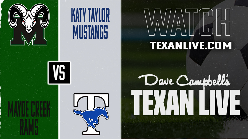 Mayde Creek vs Katy Taylor – 7:15 PM – 02/10/2026 – Boys Soccer – Live from Katy Taylor High School