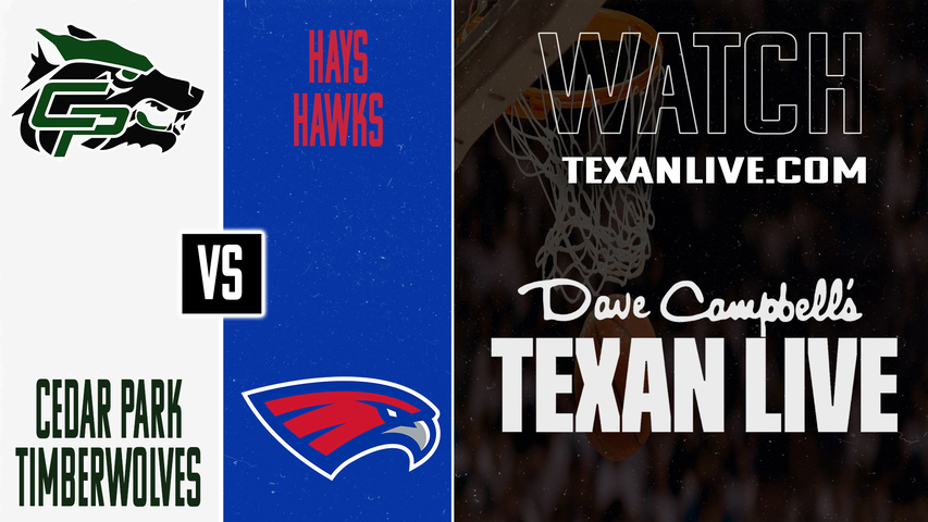 Cedar Park vs Buda Hays – 7:00 PM – 02/13/2026 – Boys Basketball – Live from Buda Hays High School