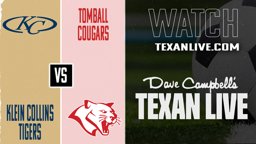 Klein Collins vs Tomball – 12:00 PM – 02/14/2026 – Boys Soccer – Live from Tomball High School