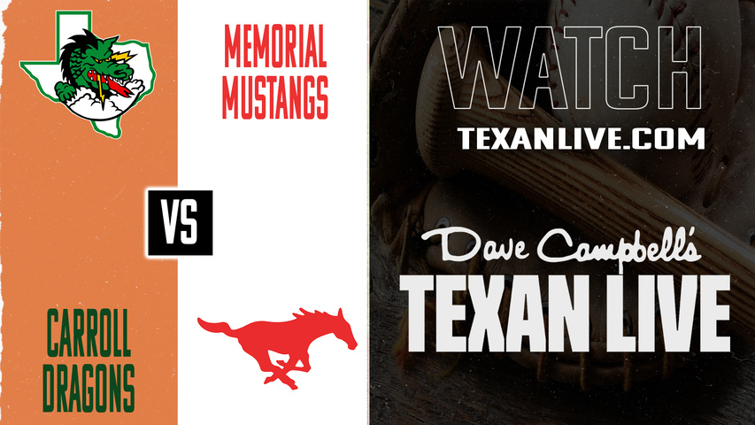 Southlake Carroll vs Spring Branch Memorial – 10:00 AM – 02/28/2026 – Baseball – Live from Dragon Baseball Complex