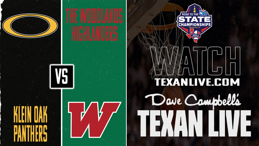 Klein Oak vs The Woodlands – 7:00 PM – 02/26/2026 – Boys Basketball – Area Round – Playoffs – Live from Oak Ridge High School