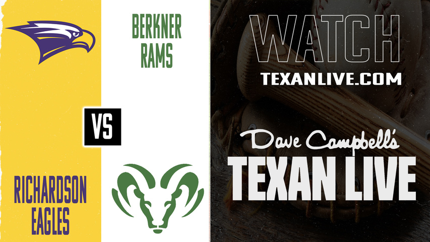 Richardson vs Berkner – 6:00 PM – 03/10/2026 – Baseball – Live from Berkner High School