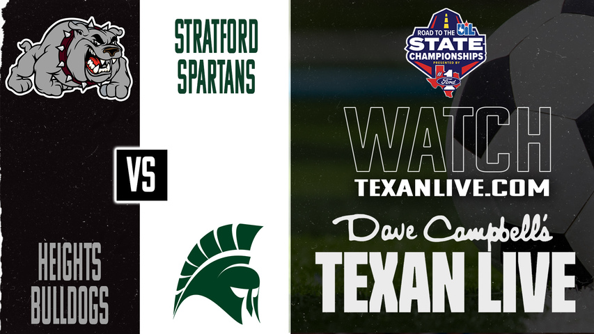 Heights vs Stratford – 7:45 PM – 03/19/2026 – Boys Soccer – Bi-District - Playoffs – Live from Stratford High School