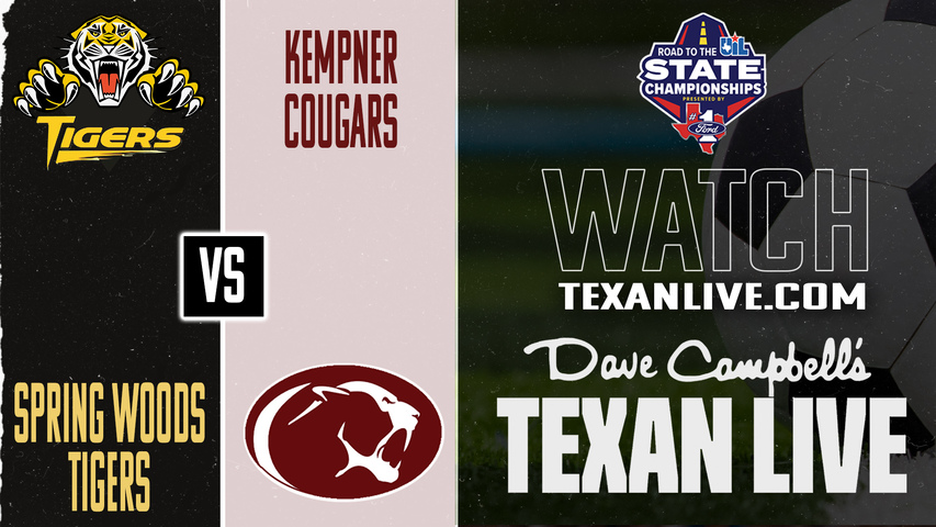 Spring Woods vs Kempner – 7:00 PM – 03/19/2026 – Boys Soccer – Bi-District - Playoffs – Live from Kempner High School