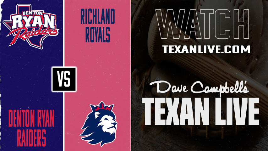Denton Ryan vs Richland – 7:30 PM – 03/27/2026 – Baseball – Live from Richland High School