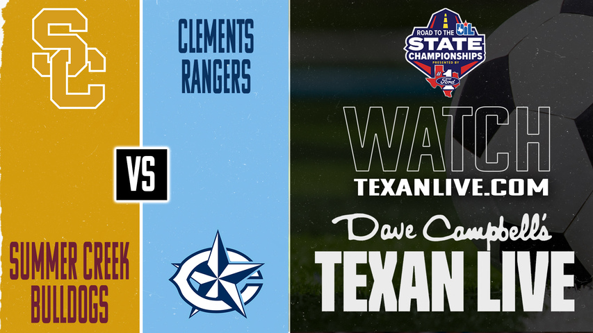 Summer Creek vs Clements – 7:00 PM – 03/23/2026 – Boys Soccer - Area Round - Playoffs – Live from Mercer Stadium