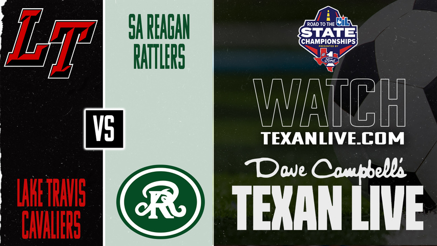 Lake Travis vs Sa Reagan – 5:30 PM – 03/24/2026 – Boys Soccer - Area Round - Playoffs – Live from Kyle Lehman High School