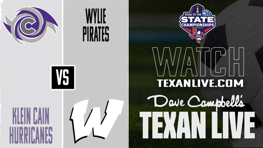 Klein Cain vs Wylie – 7:00 PM – 03/27/2026 – Boys Soccer – Regional Semifinals - Playoffs - Live from Eastview High School