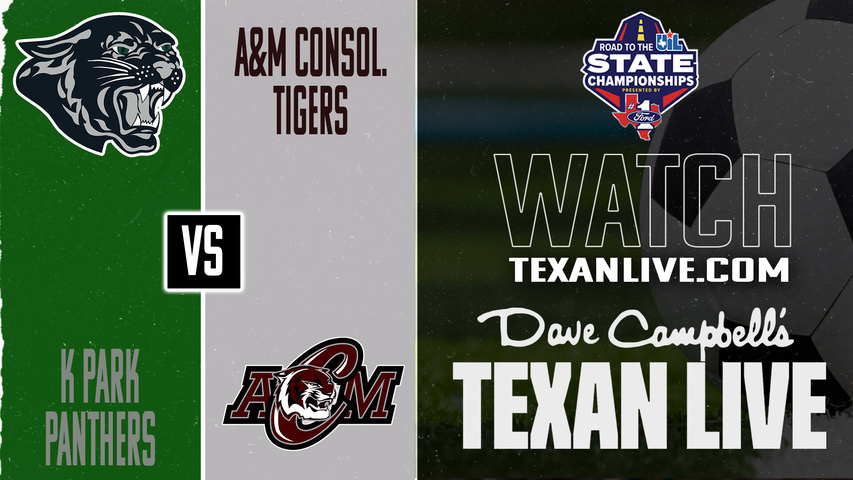 Kingwood Park vs A&M Consolidated – 7:00 PM – 03/31/2026 – Girls Soccer – Regional Final - Playoffs – Live from CFFCU Stadium