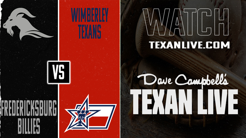 Fredericksburg vs Wimberley – 7:00 PM – 04/10/2026 – Boys Baseball – Live from Wimberley High School