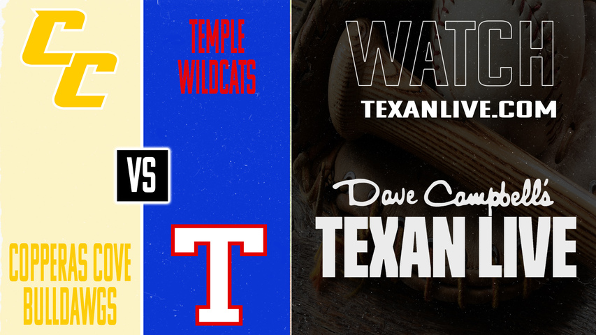 Copperas Cove vs Temple – 7:00 PM – 04/14/2026 – Baseball – Live from Temple High School