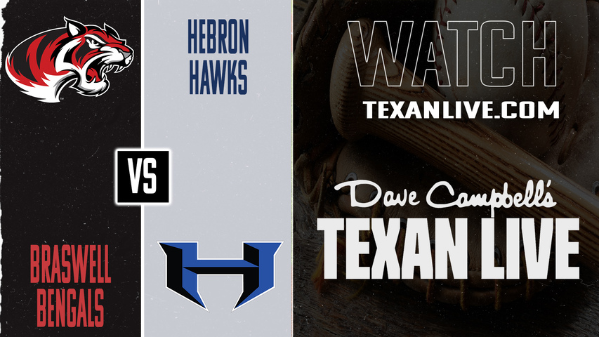 Braswell vs Hebron – 7:00 PM – 04/14/2026 – Baseball – Live from Hawk Field
