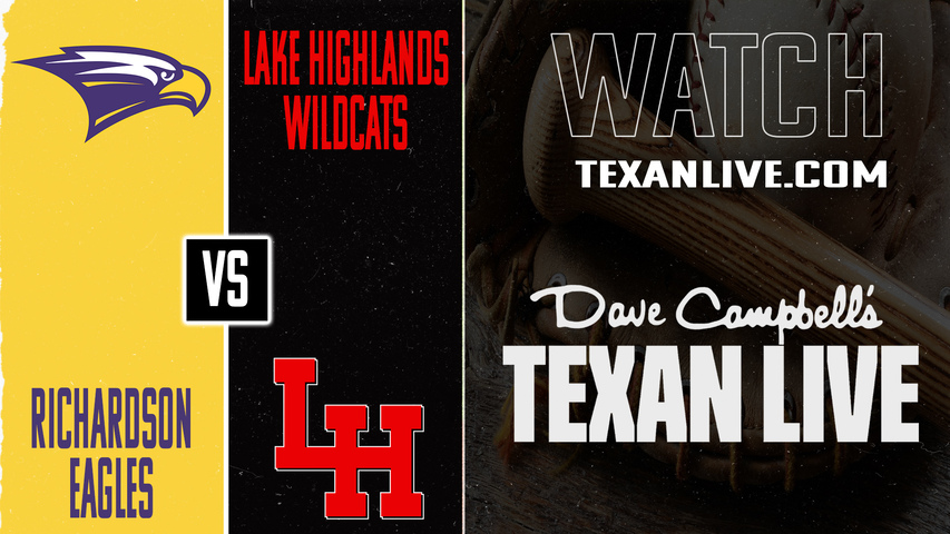 Richardson vs Lake Highlands – 7:00 PM – 04/14/2026 – Baseball – Live from Wildcats Field