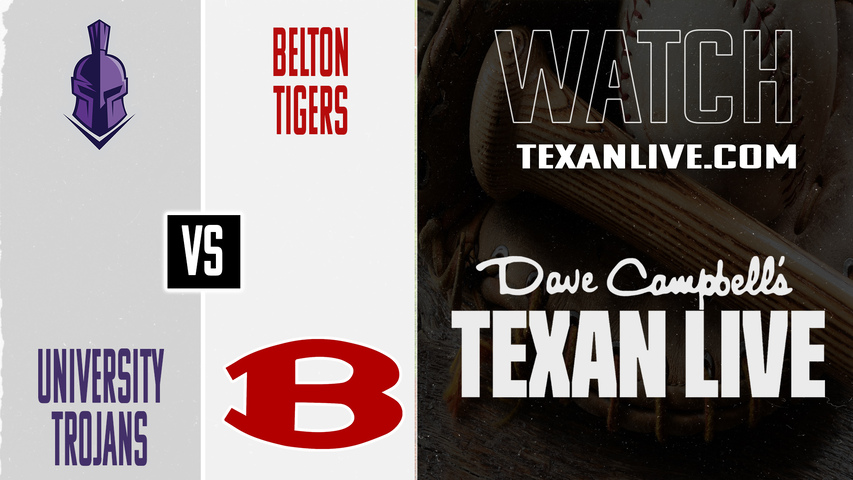 Waco University vs Belton – 7:00 PM – 04/21/2026 – Boys Baseball – Live from Belton High School