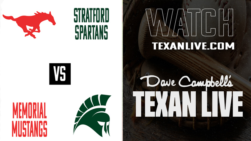 Spring Branch Memorial vs Stratford – 7:00 PM – 04/21/2026 – Baseball – Live from Darryl & Lori Schroeder Park
