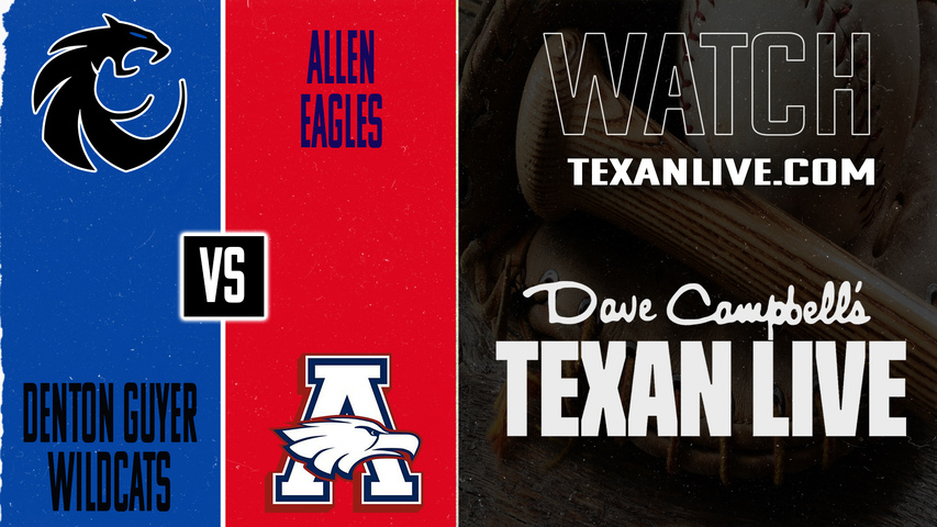 Guyer vs Allen – 12:00 PM – 04/25/2026 – Baseball – Live from The Ballpark at Guyer