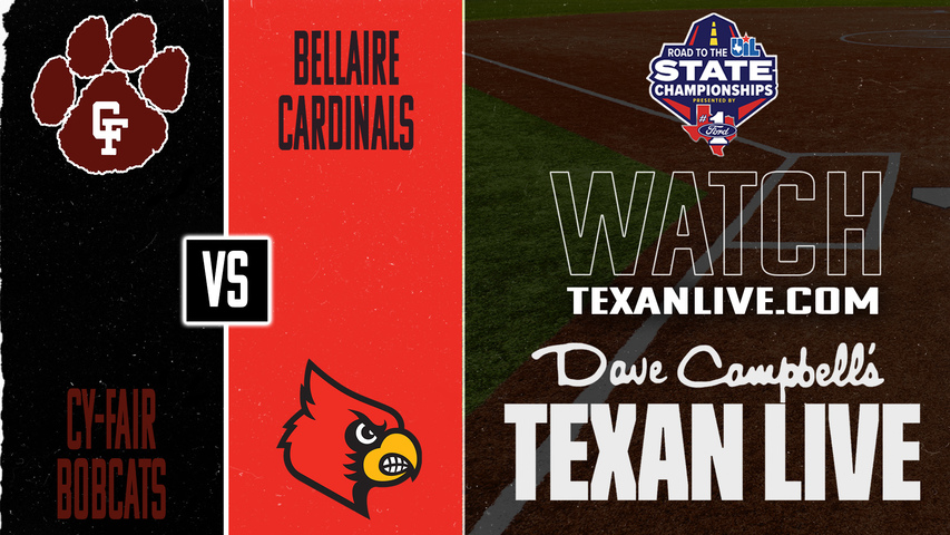 Cy-Fair vs Bellaire – 5:30 PM – 04/23/2026 – One Game Playoff - Softball – Bi-District – Playoffs – Live from Cy Falls High School