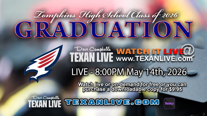Tompkins High School Graduation – 8PM - Thursday, May 14th, 2026 (FREE) - Legacy Stadium