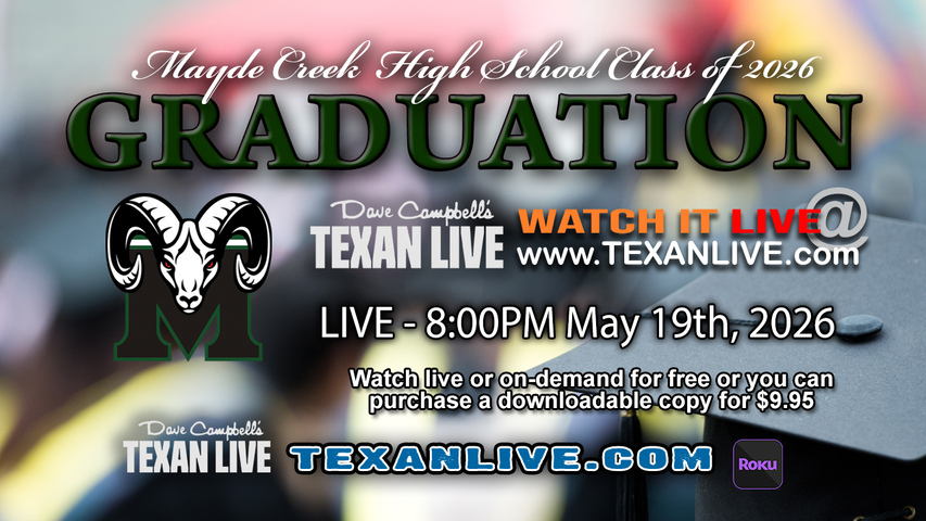 Mayde Creek High School Graduation – 8PM - Tuesday, May 19th, 2026 (FREE) - Legacy Stadium