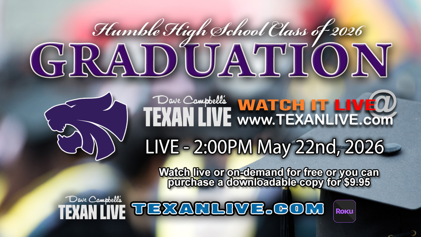 Humble High School Graduation – 2PM - Friday, May 22nd, 2026 (FREE) - Daikan Park
