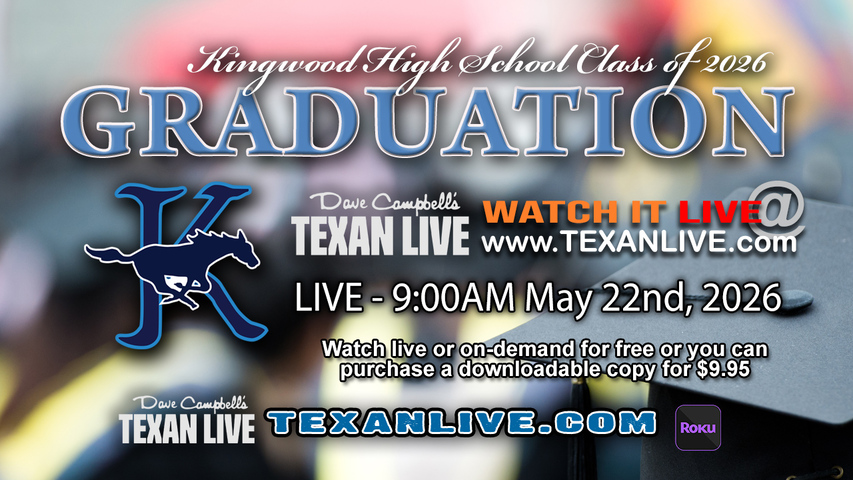 Kingwood High School Graduation – 9AM - Friday, May 22nd, 2026 (FREE) - Daikan Park