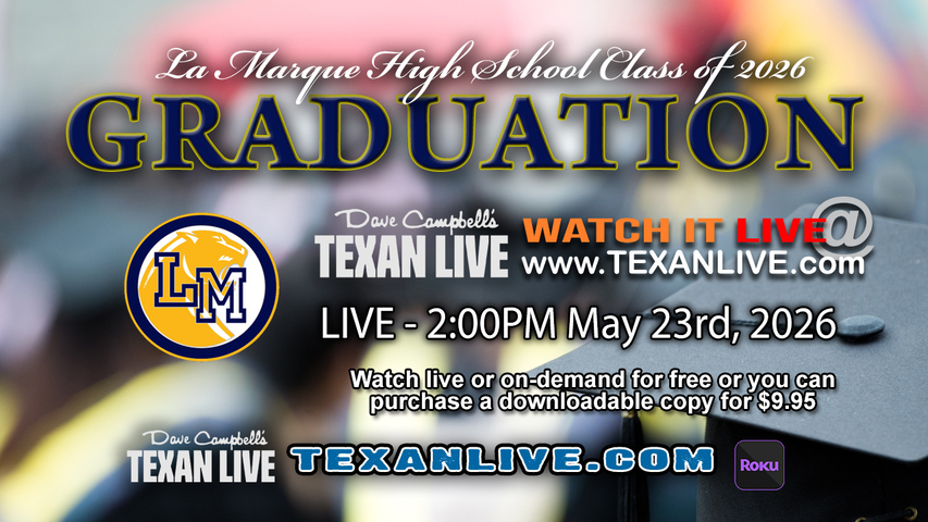 La Marque High School Graduation – 2PM - Saturday, May 23rd, 2026 (FREE) - Moody Gardens