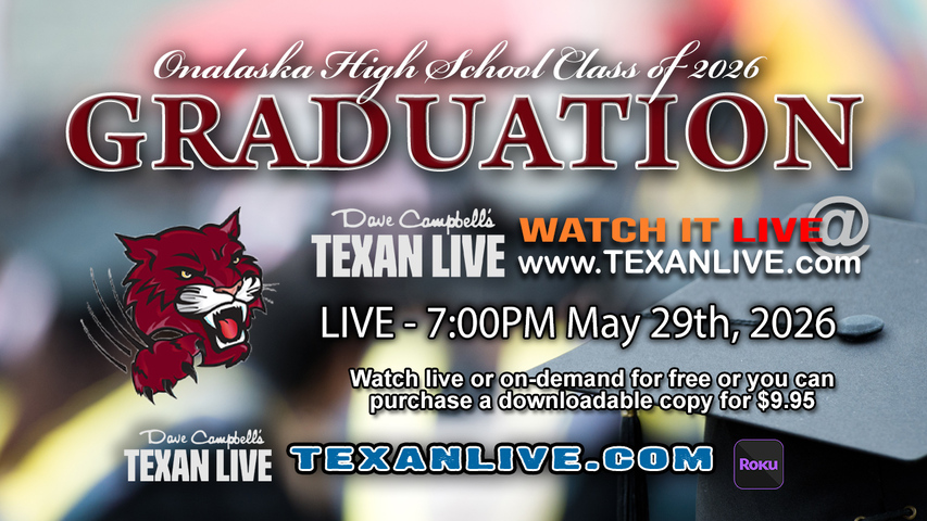 Onalaska Graduation – 7PM - Friday, May 29th, 2026 (FREE) - Polk County Commerce Center
