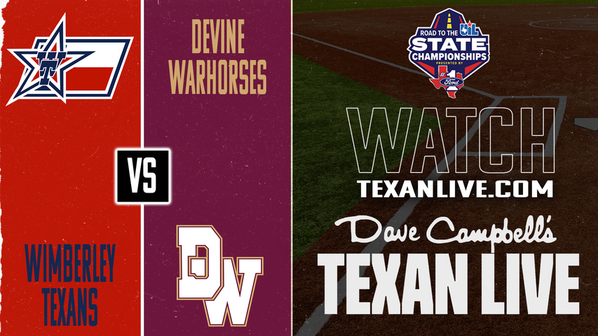Wimberley vs Devine – 7:00 PM – 04/29/2026 – One Game Series – Area Round - Playoffs - Softball – Live from Alamo Heights High School