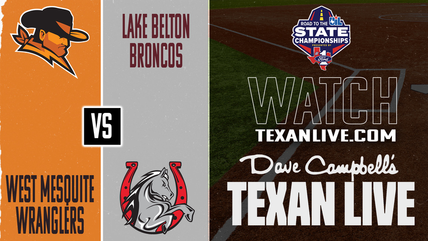 West Mesquite vs Lake Belton – 30 mins after game one – 04/29/2026 – Game Two – Area Round - Playoffs - Softball – Live from Whitney High School