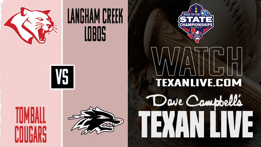 Tomball vs Langham Creek – 7:00 PM – 04/30/2026 – Game Two – Bi-District - Playoffs - Baseball – Live from Langham Creek High School