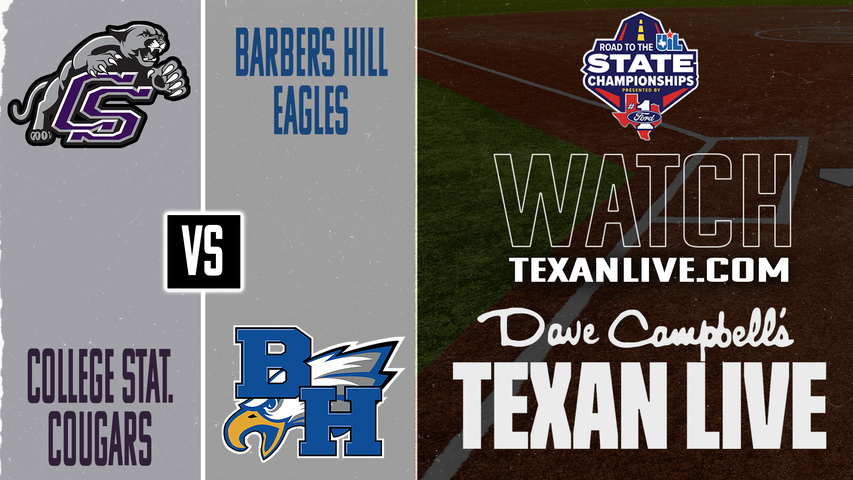 College Station vs Barbers Hill – 6:30 PM – 04/30/2026 – Game Two – Area Round - Playoffs - Softball – Live from Cy Fair High School