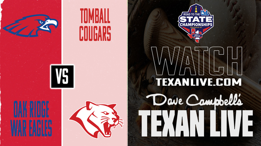 Oak Ridge vs Tomball – 7:00 PM – 05/07/2026 – Game Two - Area Round - Playoffs - Baseball – Live from New Caney High School