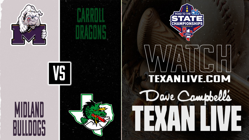 Midland vs Southlake Carroll – 7:00 PM – 05/07/2026 – Game One - Area Round - Playoffs - Baseball – Live from Rocker B Ranch
