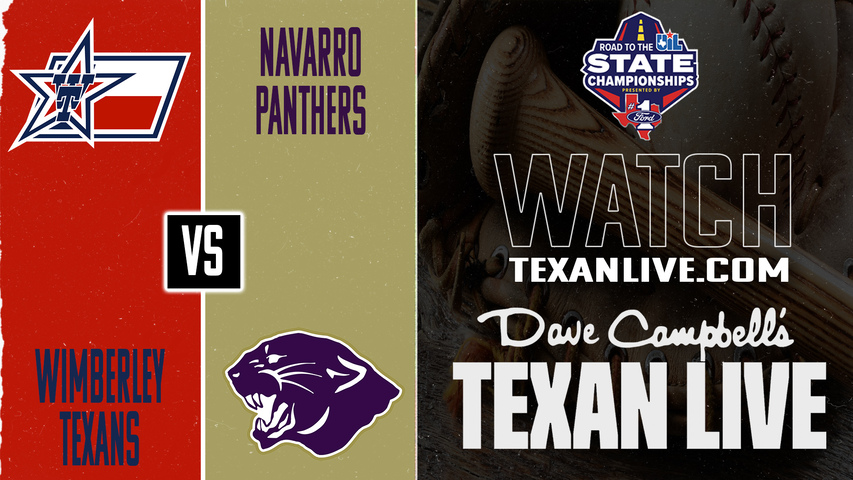 Wimberley vs Geronimo Navarro – 7:00 PM – 05/08/2026 – Game Two - Area Round - Playoffs - Baseball – Live from Navarro High School