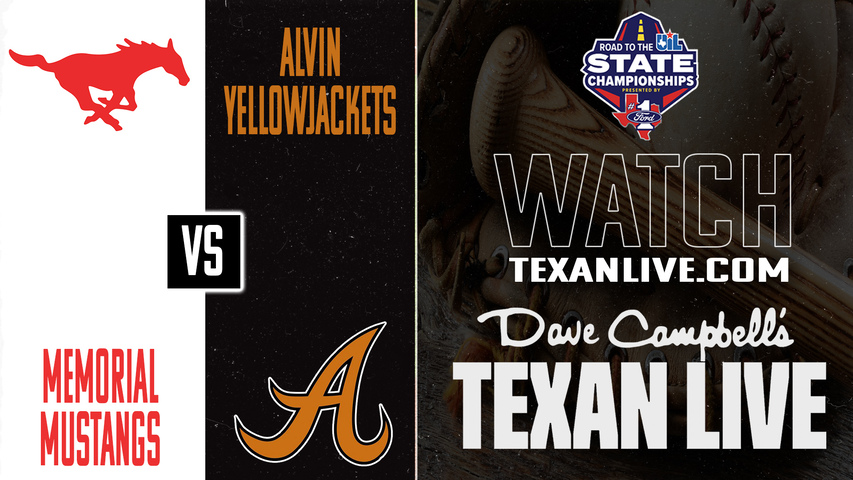 Spring Branch Memorial vs Alvin – 6:00 PM – 05/14/2026 – Game One – Regional Semifinals - Playoffs - Baseball – Live from Constellation Field