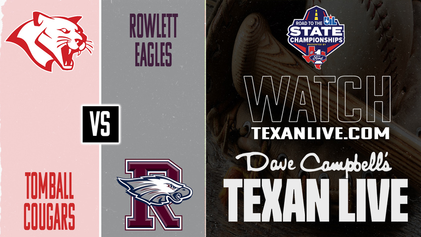 Tomball vs Rowlett – 1:00 PM – 05/14/2026 – Game Two – Regional Semifinals - Playoffs - Baseball – Live from East View High School