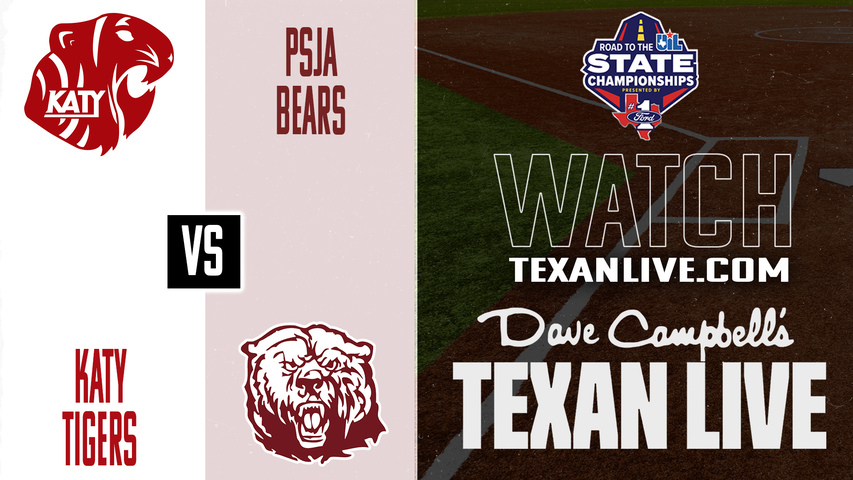 Katy vs PSJA – 1:00 PM – 05/23/2026 – Game Three (if needed) – State Semifinals - Playoffs - Softball – Live from Cabaniss Field