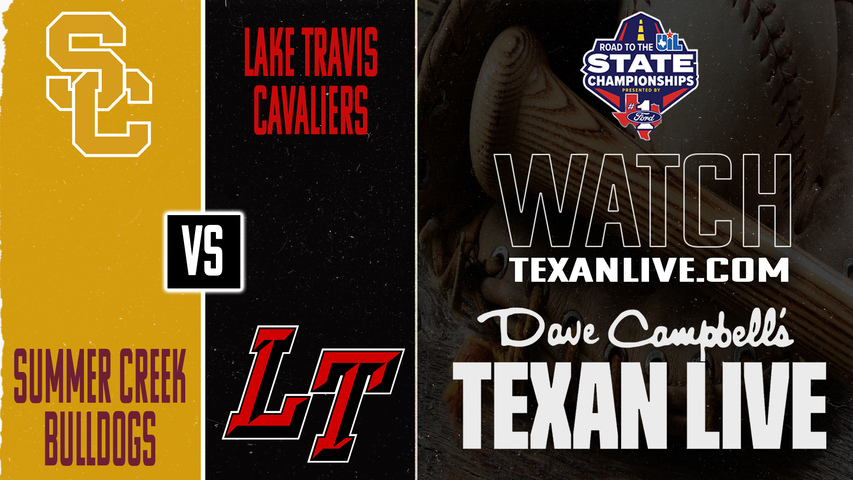 Summer Creek vs Lake Travis – 6:00 PM – 5/29/2026 – Game Two – State Semifinals - Playoffs - Baseball – Live from Mumford High School