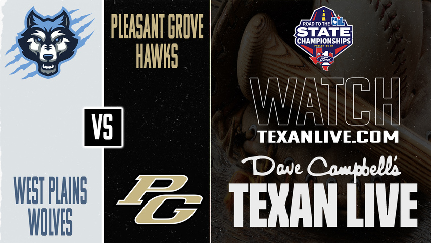 Canyon West Plains vs Pleasant Grove – 12:30 PM – 5/29/2026 – Game Three (if needed) – State Semifinals - Playoffs - Baseball – Live from Frisco Roughriders Ballpark